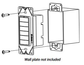 WaveLinx LiteWallstation - BatteryPowered Manual Guide - Wallstation Installation