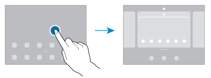 Galaxy Tab A8 (Wi-Fi) SM-X200 User Manual - Editing the Home screen