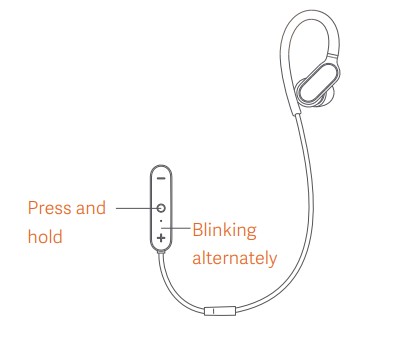 Mi Sports Bluetooth Earphones mini User Manual - Factory reset