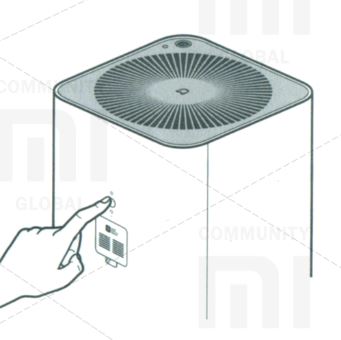 Mijia Air Purifier Pro - switch