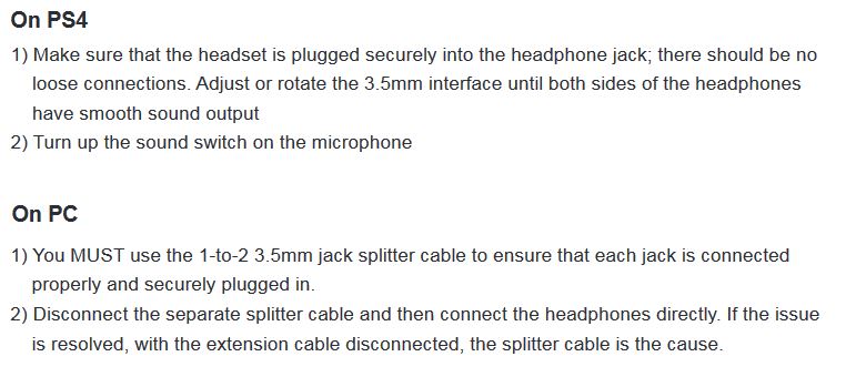 One Side of Headset Not Working