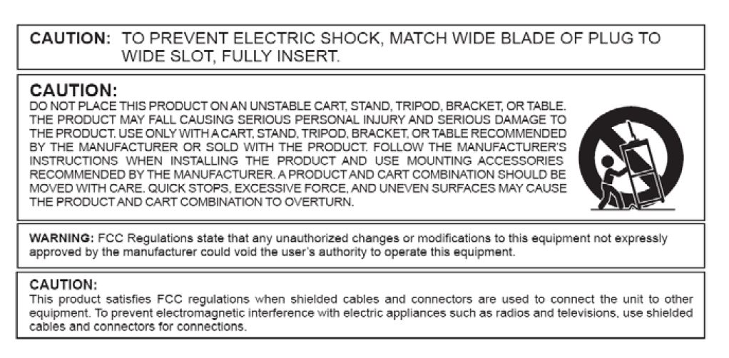 Risk of Electric shock2