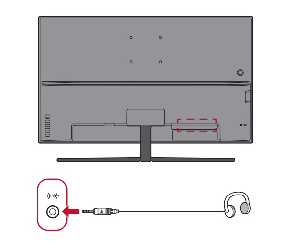 ViewSonic VX3211-4K-mhd LCD Monitor User Guide - Audio Connection