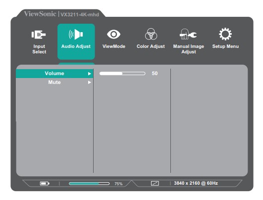 ViewSonic VX3211-4K-mhd LCD Monitor User Guide - General Operations 