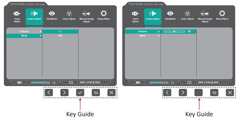 ViewSonic VX3211-4K-mhd LCD Monitor User Guide - General Operations 