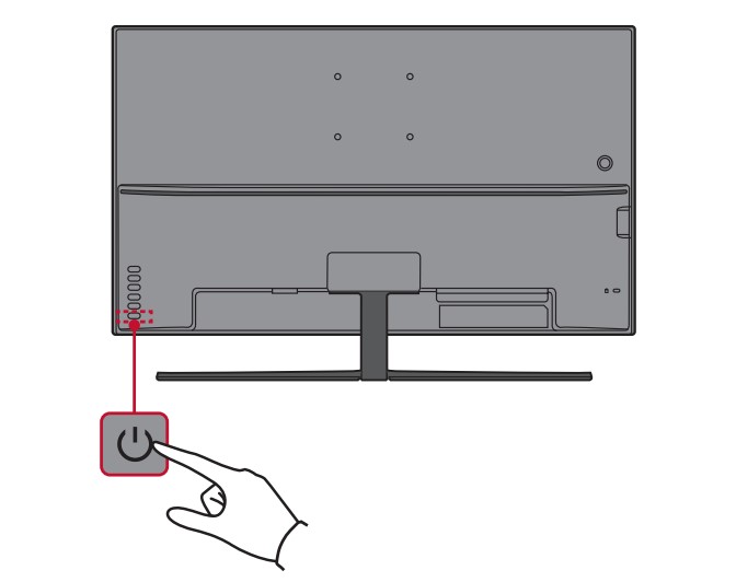 ViewSonic VX3211-4K-mhd LCD Monitor User Guide - Turning the Device On Off 