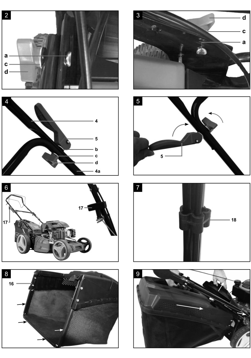 scheppach MS173-51 Self Propelled Petrol Lawn Mower - Fig. 2-9