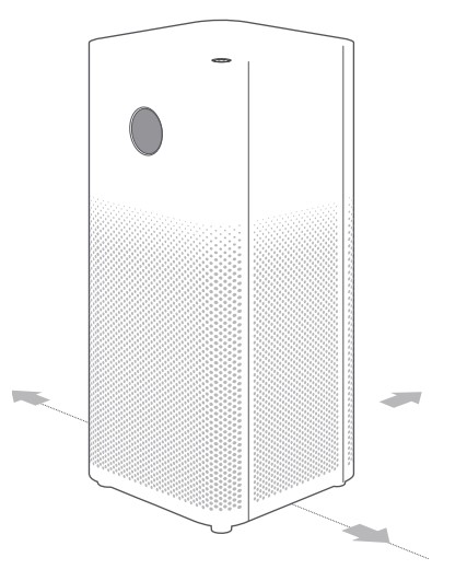 Mi Air Purifier 3H User Manual - Placing the purifier in a suitable 