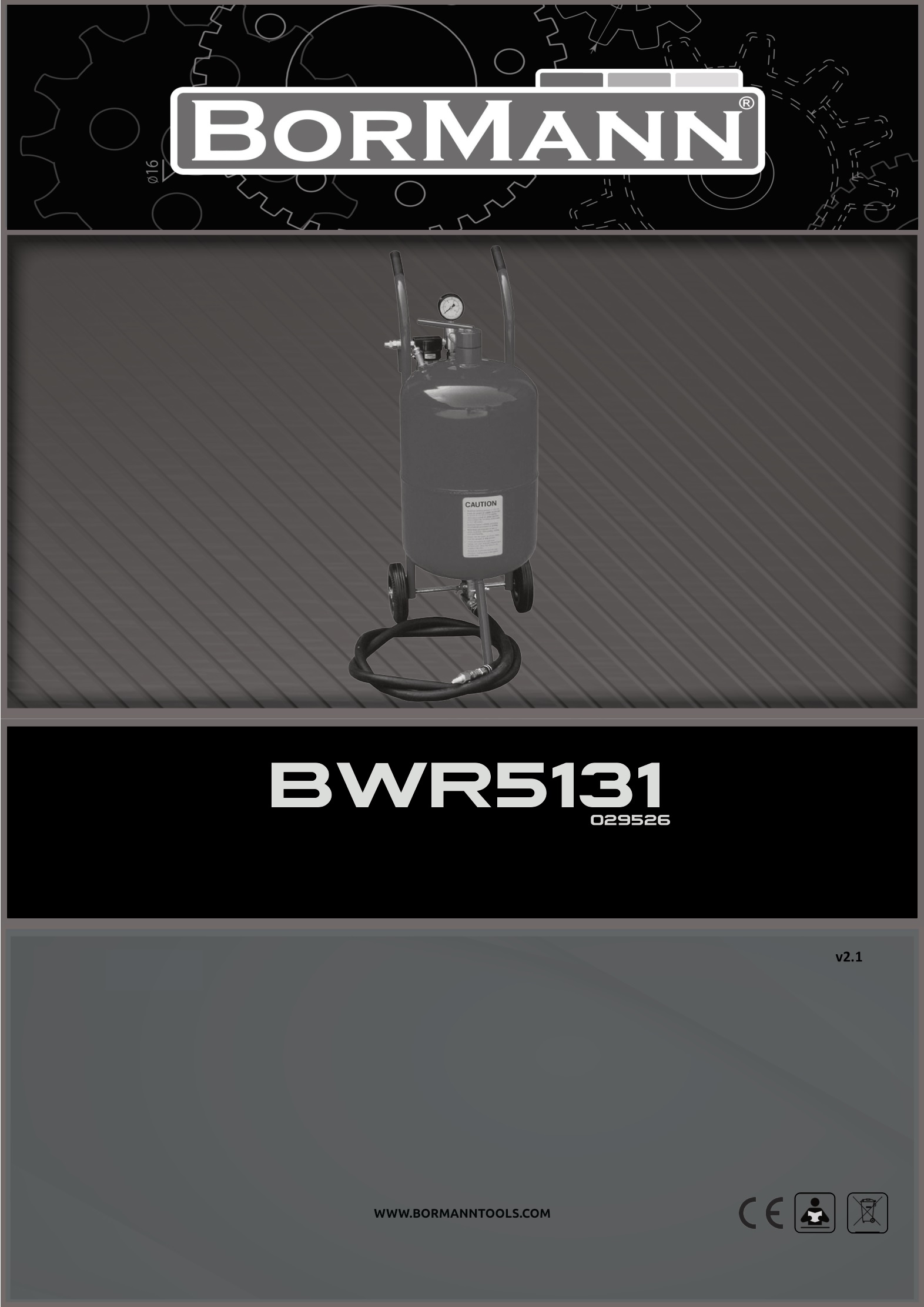 BORMANN BWR5131 Sand Blaster Instruction Manual