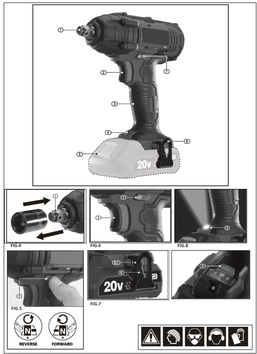 BORMANN PRO BBP5100 20V Pro Cordless Brushless Rotary Hammer - overview