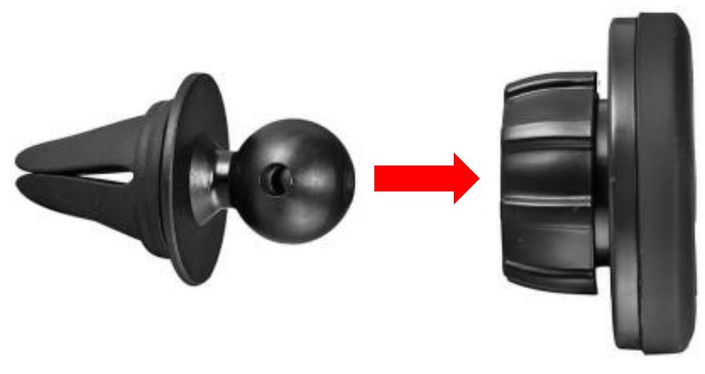 BTS-HN1 Bluetooth® Streaming for Select Honda Vehicles User Manual - Pop-in magnetic head to base socket