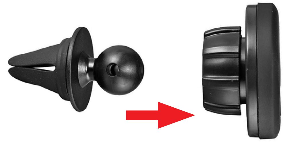 BTS-TY1 Bluetooth® Streaming for Select Toyota & Scion Vehicles User Manual - MAGNETIC PHONE MOUNT ASSEMBLY AND USE