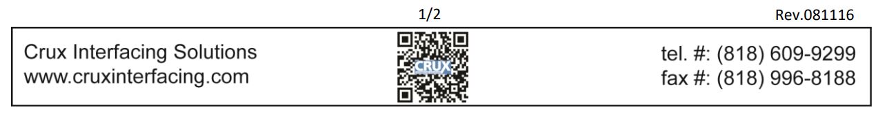 BTS-VW1 Bluetooth® Streaming for Select Volkswagen & Audi Vehicles User Manual - Crux Interfacing Solutions