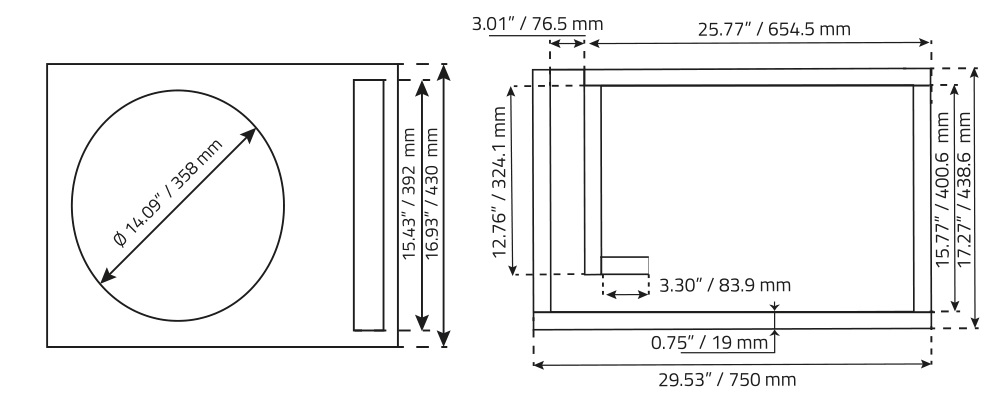 DS18 HOOL-X15.1DSPL 15 Inch SPL Competition Subwoofer - Single Subwoofer Ported Box