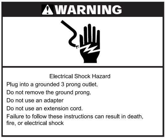 EMERSON 14000 BTU Thru-The-Wall Air Conditioner Owner's Manual - Electrical Requirements