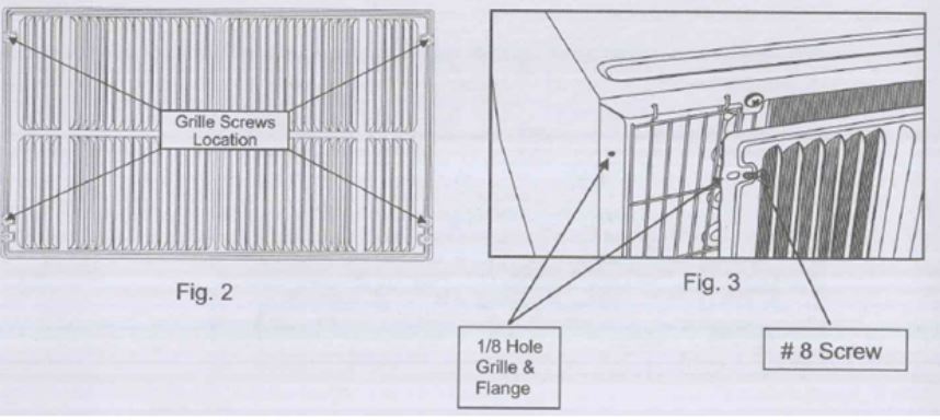 EMERSON 14000 BTU Thru-The-Wall Air Conditioner Owner's Manual - If the unit has not been predrilled