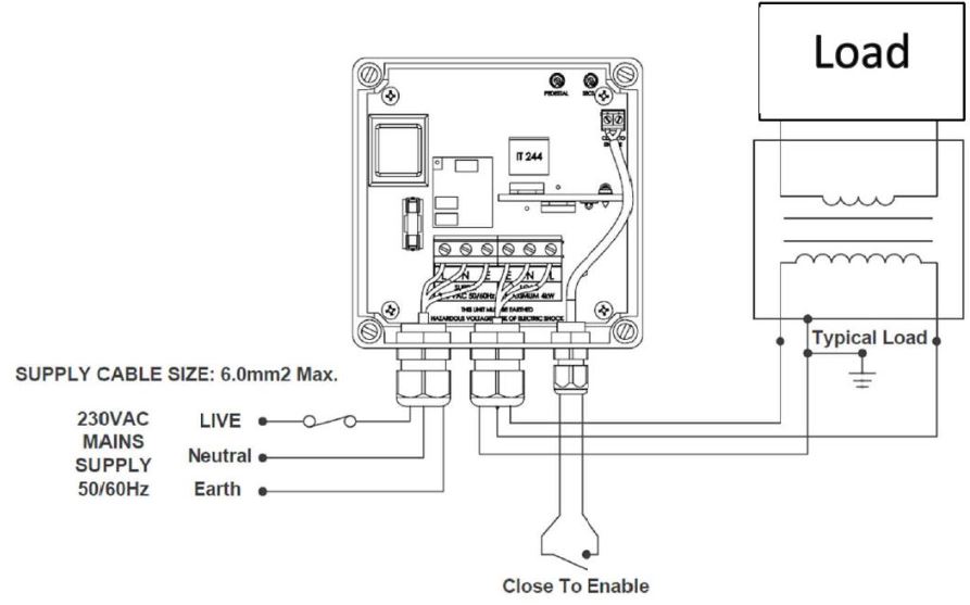 HERSCHEL 6kW Soft Start Unit - WIRING