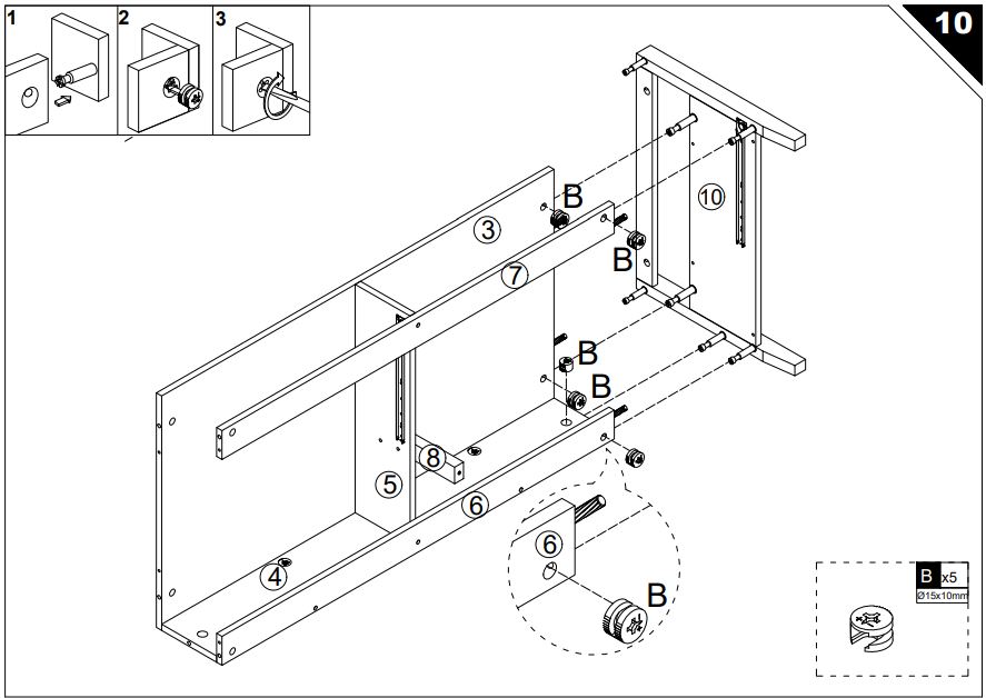 HOMEDEPOT KF210167-01 Rectangle Wooden Coffee Table User Guide - How To Install