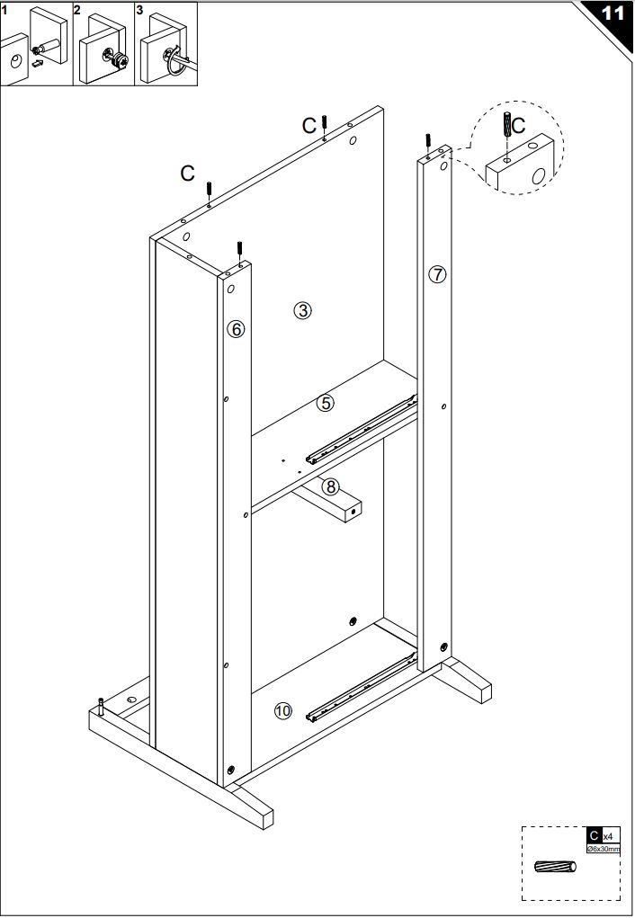 HOMEDEPOT KF210167-01 Rectangle Wooden Coffee Table User Guide - How To Install