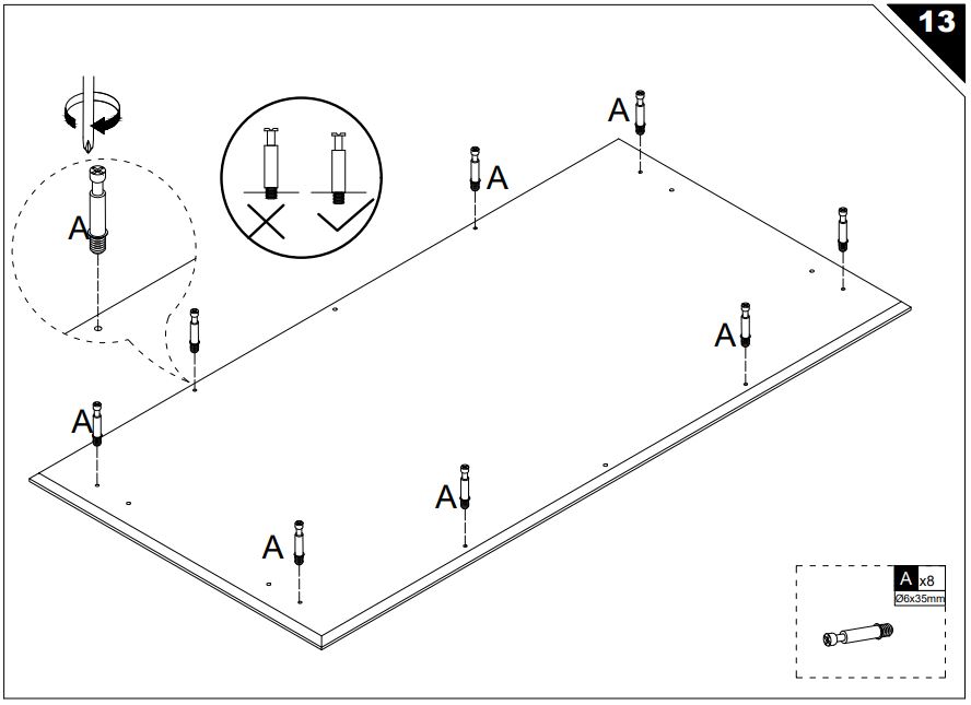 HOMEDEPOT KF210167-01 Rectangle Wooden Coffee Table User Guide - How To Install