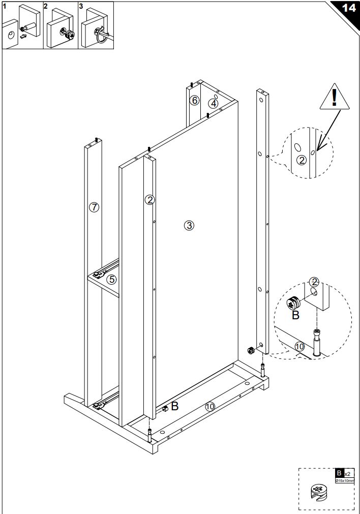 HOMEDEPOT KF210167-01 Rectangle Wooden Coffee Table User Guide - How To Install