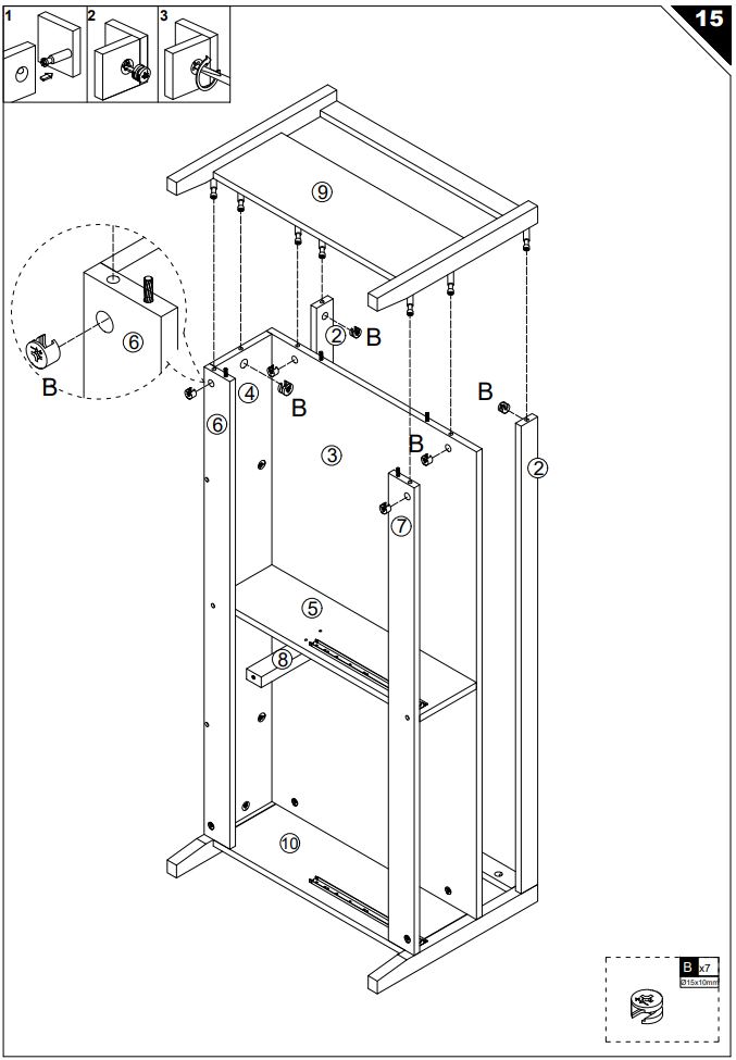 HOMEDEPOT KF210167-01 Rectangle Wooden Coffee Table User Guide - How To Install