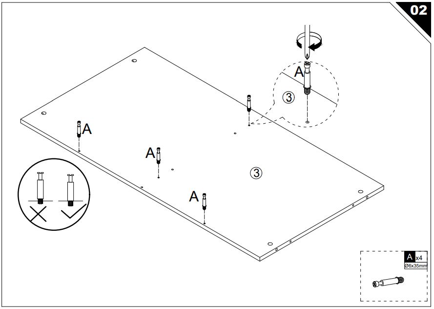 HOMEDEPOT KF210167-01 Rectangle Wooden Coffee Table User Guide - How To Install