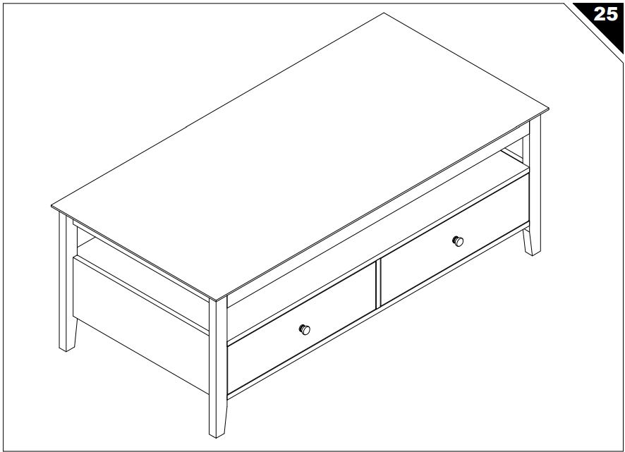 HOMEDEPOT KF210167-01 Rectangle Wooden Coffee Table User Guide - How To Install