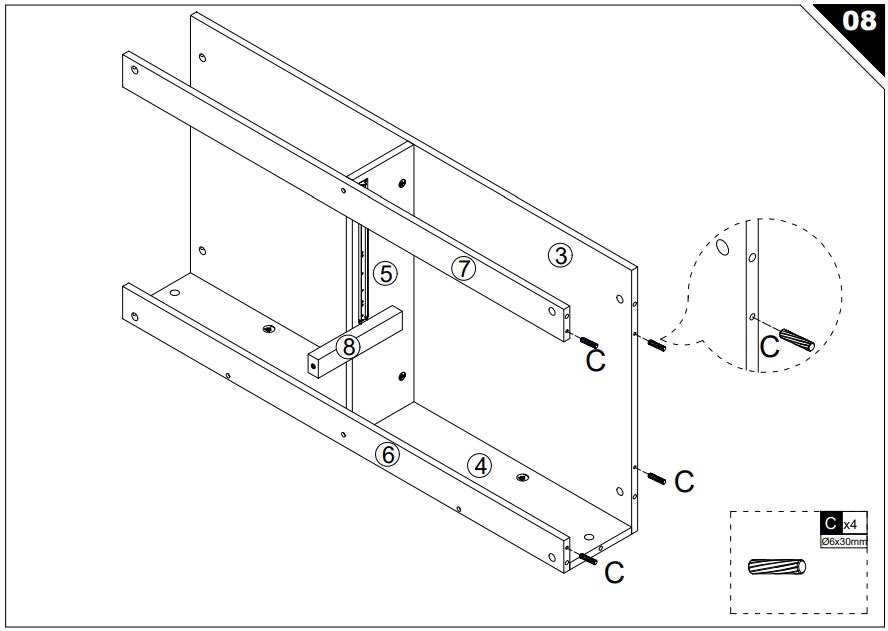 HOMEDEPOT KF210167-01 Rectangle Wooden Coffee Table User Guide - How To Install