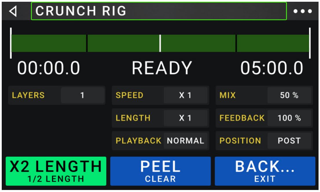 Head Rush MX5 User Manual - To record the first layer of a loop