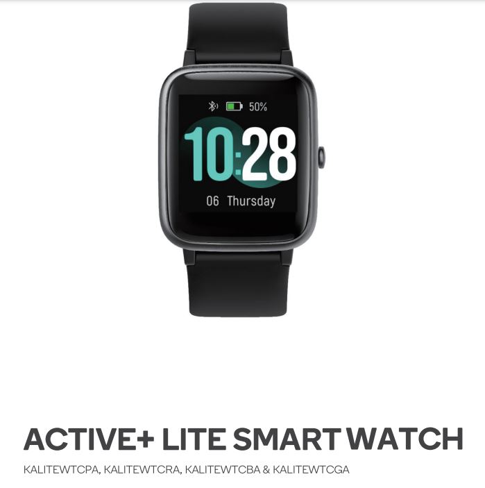 Kogan Active +Lite Smart Watch User Manual - Smart Watch 1