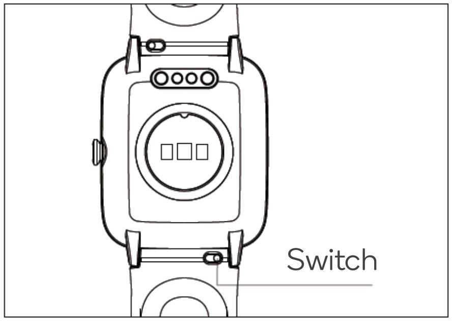 Kogan Active +Lite Smart Watch User Manual - Strap replacement