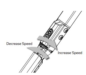 MINN KOTA Vantage 80 Transom Mount Trolling Motor User Manual - CONTROLLING SPEED AND DIRECTION WITH THE TILLER