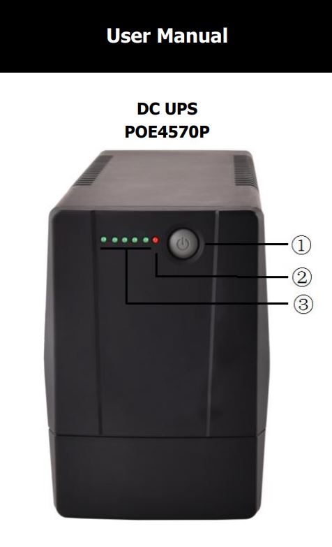 OEM POE4570P High Capacity Single Phase Mini 450VA 240W DC UPS User Manual
