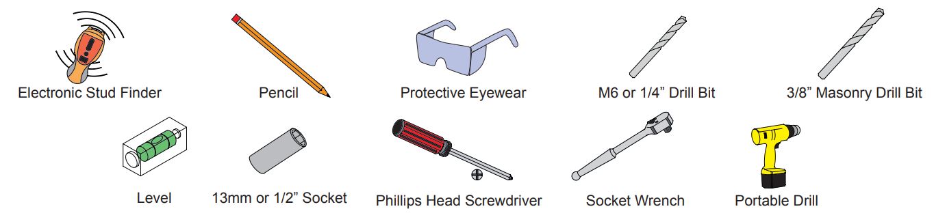 PREMIER MOUNTS P4263F Low Profile Mount for Flat Panels Installation Guide - Required for installation