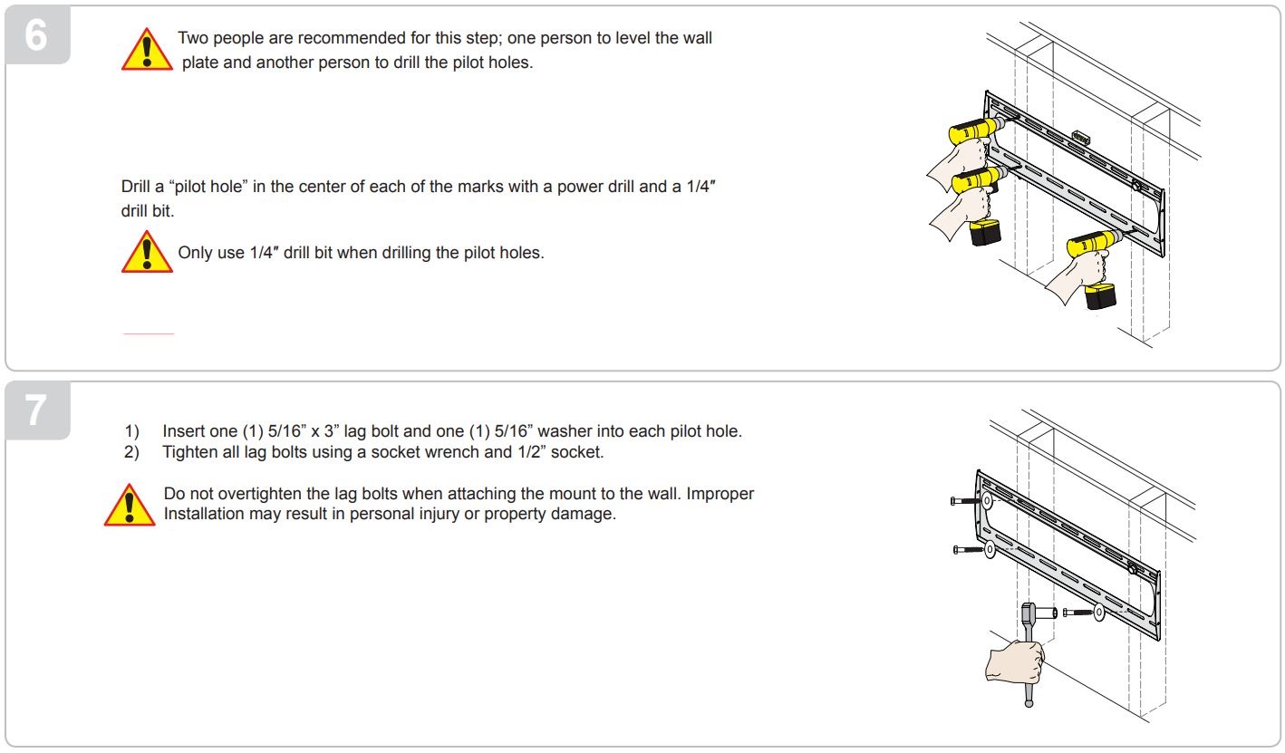 PREMIER MOUNTS P4263F Low Profile Mount for Flat Panels Installation Guide - Wood Stud Installation