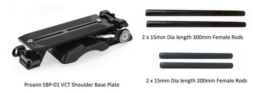 PROAIM P-SBP-01 VCT Universal Shoulder Base Plate - overview