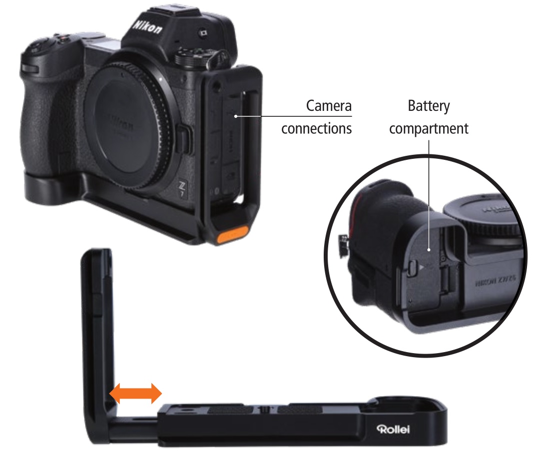 Rollei Nikon Z6 L-Bracket - Mounting on the camera