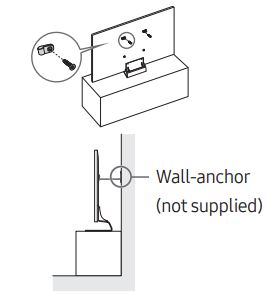 SAMSUNG QE55Q95TDT 55 Inch QLED 4K HDR Smart TV User Manual - Preventing the TV from falling