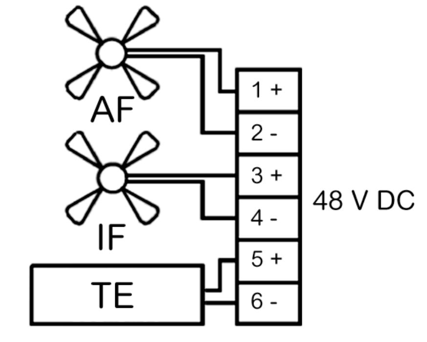 SEIFERT 3200310 48V 850 BTU Peltier Control Cabinet Thermoelectric Cooler - Wiring Diagram