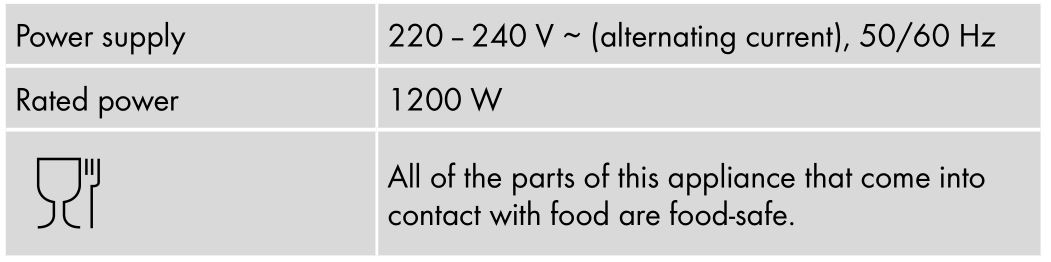 SILVERCREST IAN 373188 Popcorn Maker SPCM 1200 C1 Unboxing Testing - Technical data