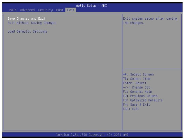 Shuttle DS20U Series XPC BIOS Barebone PC - Exit