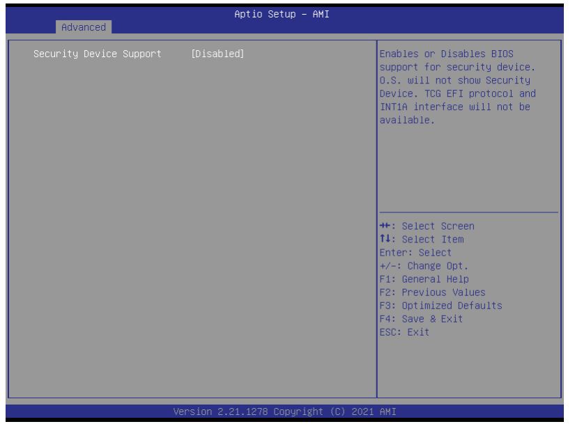 Shuttle DS20U Series XPC BIOS Barebone PC - TPM Configuration