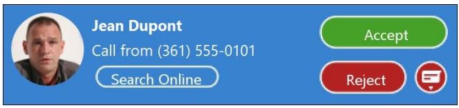 Software s Armstrong MaX UC Desktop Software User Guide - RECEIVE A CALL