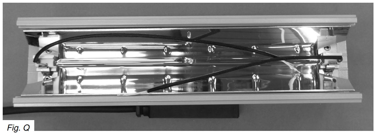 Solaira Cosy SCOSY15120-C and SCOSY15240-C Weatherproof Infrared Heaters User Manual - Pull the emitter wires through the two access holes so it is ready to be unclipped