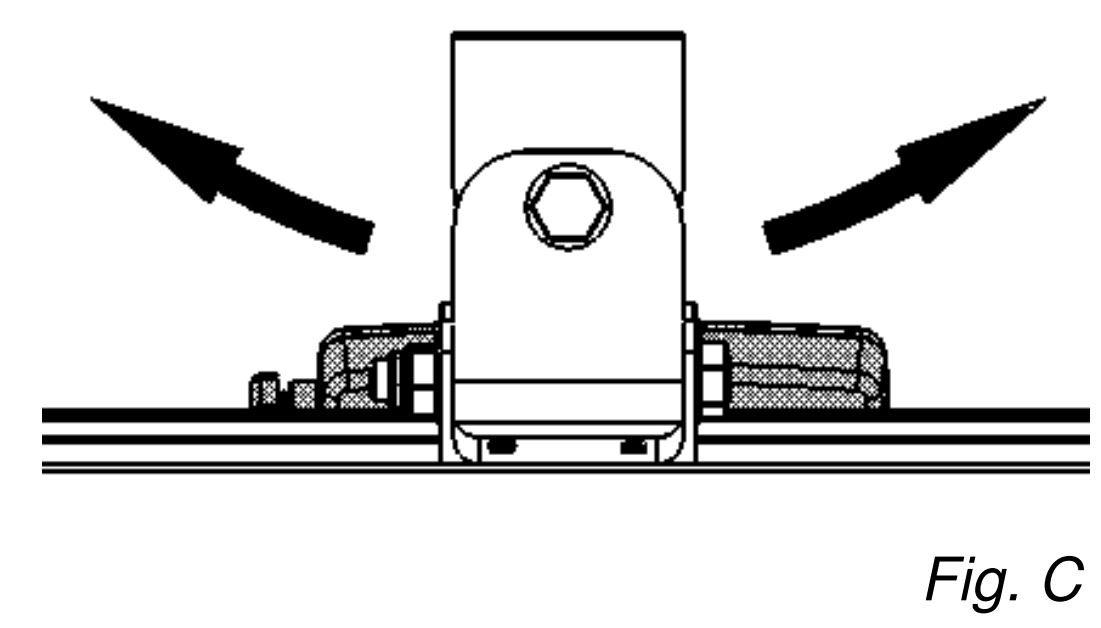 Solaira Cosy SCOSY15120-C and SCOSY15240-C Weatherproof Infrared Heaters User Manual - side to side This is done by loosening the bolts fixing