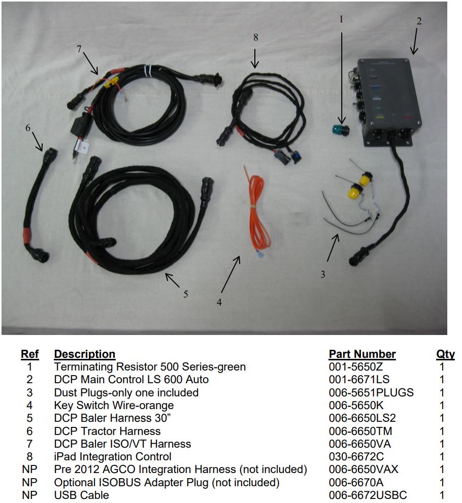 AGCO PARTS 664M Automatic Preservative Applicator Installation Guide - Parts Breakdown