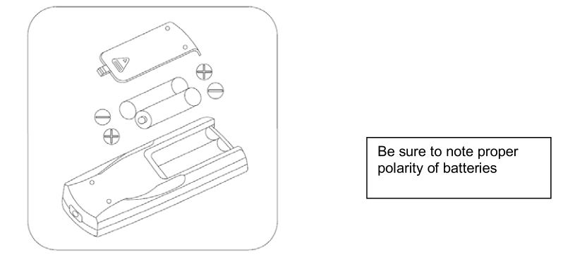AIREMAX AP0110C Portable Air-Conditioner - Reattach the battery cover and make sure the locking tab clicks into place.