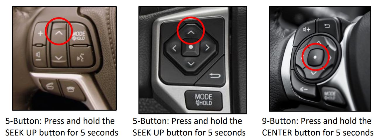 AVITY-01 Audio Video Input Kit for OEM Integration in Select Toyota & Scion Vehicles 2012-Up User Manual - ACTIVATING AND DEACTIVATING THE VIM FEATURE