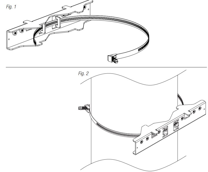 Altronix PMK1 Pole Mount Kits Installation Guide - Fig 1,2